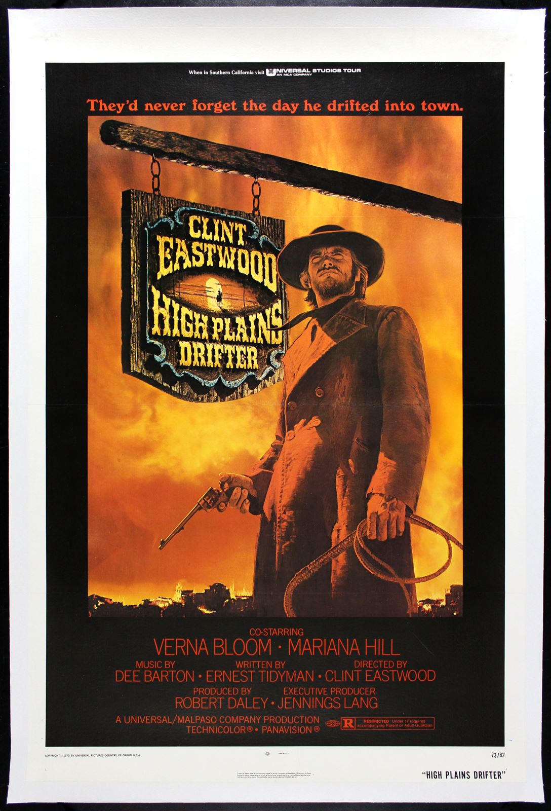 Original High Plains Drifter movie poster