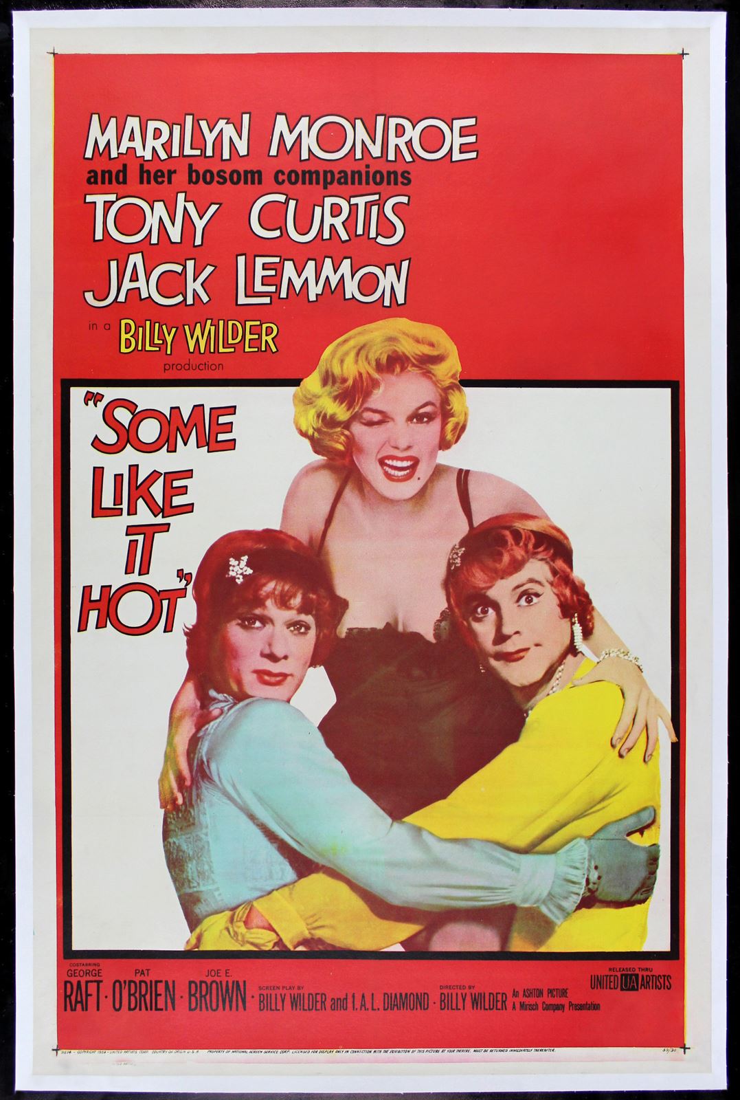 Original Some Like It Hot movie poster