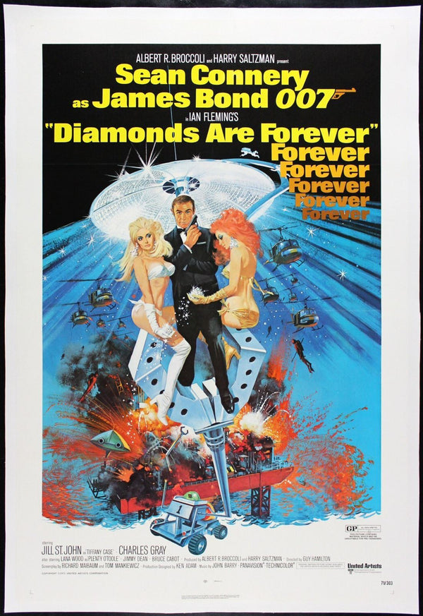 Original Diamonds Are Forever movie poster