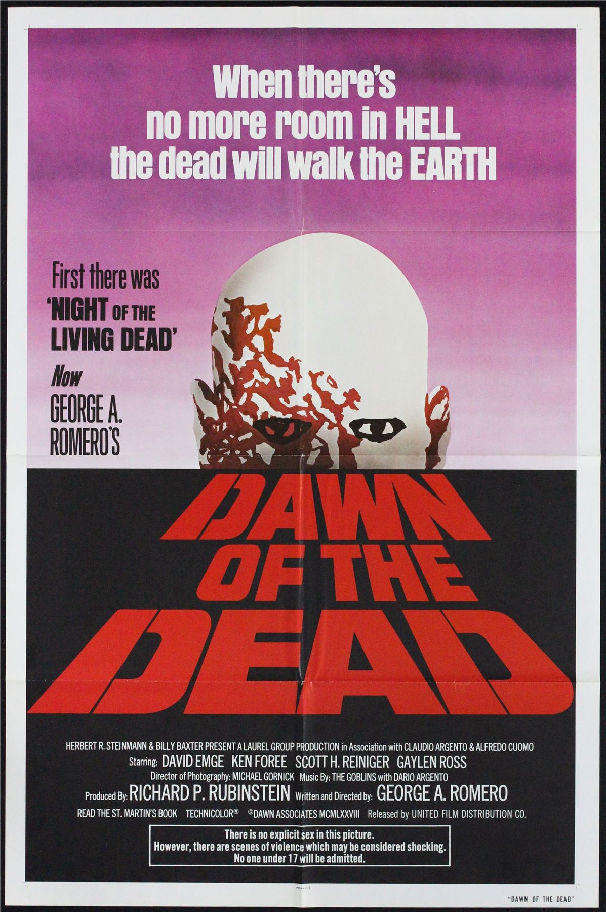 Original Dawn of the Dead movie poster