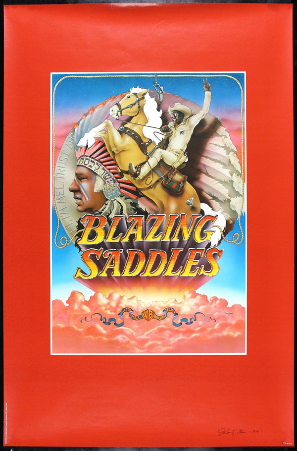 Original Blazing Saddles movie poster