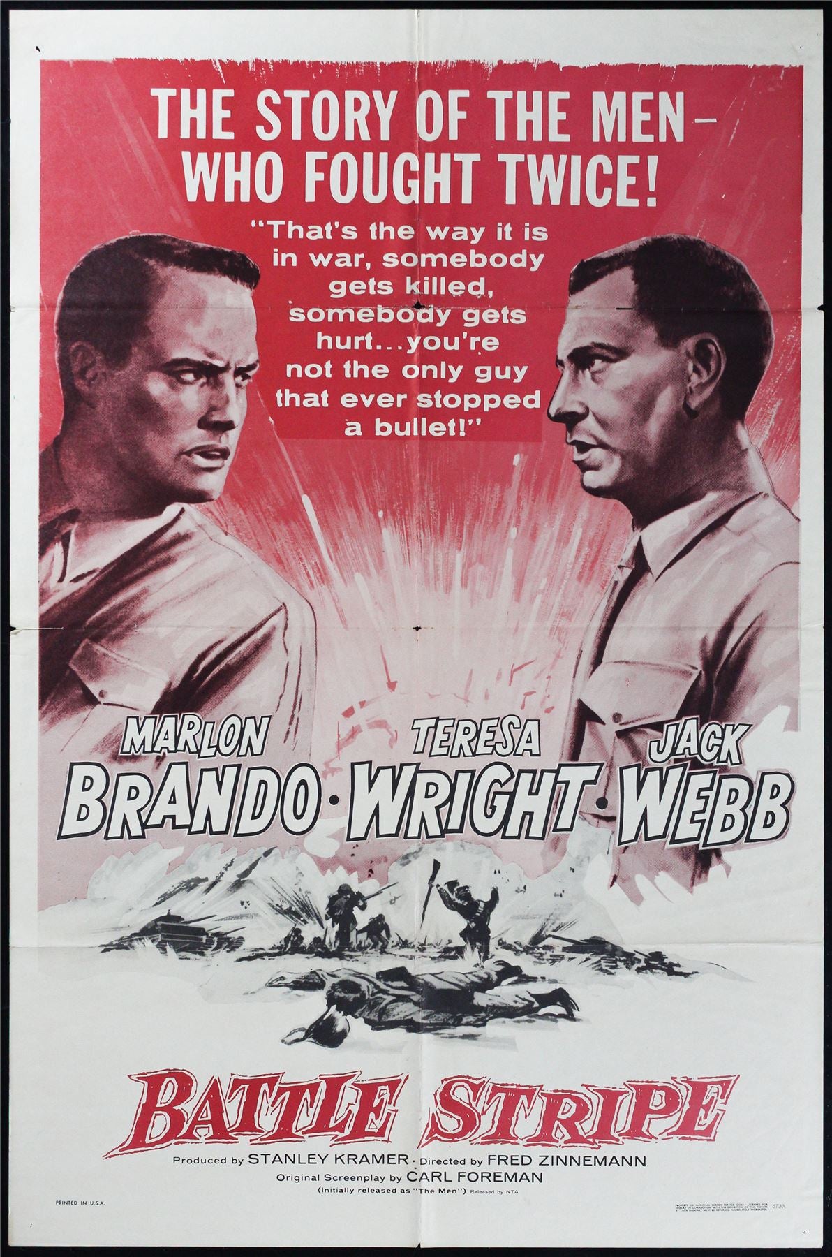 Original Battle Stripe movie poster