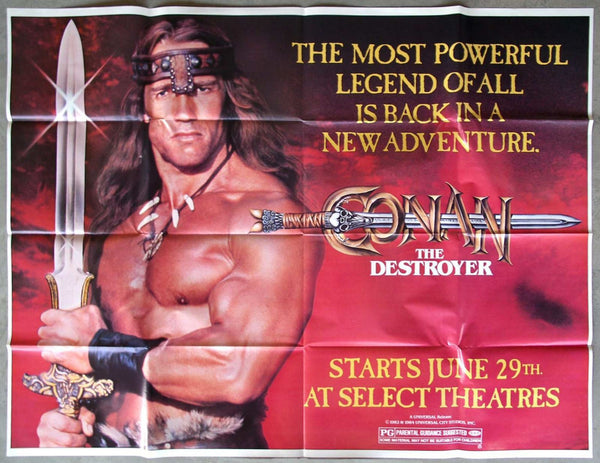 Original Conan the Destroyer movie poster