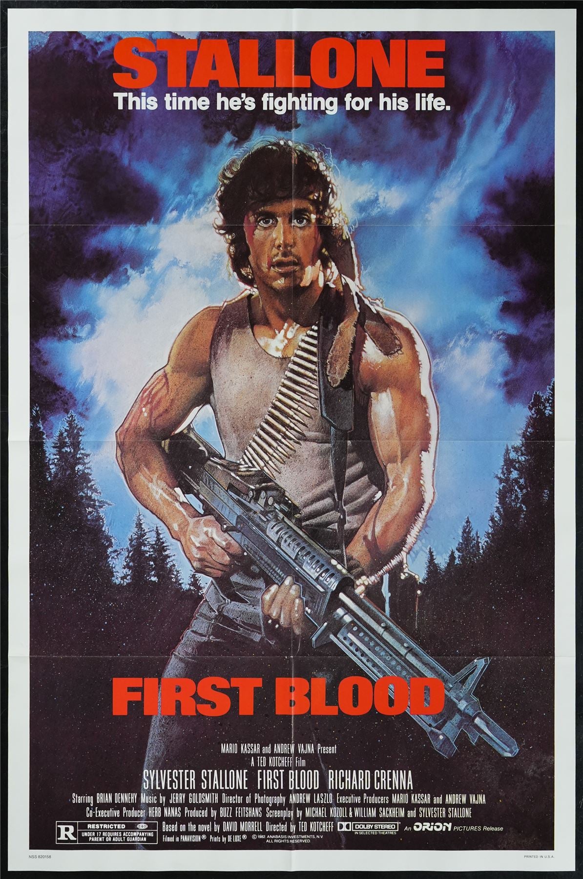 Original First Blood movie poster