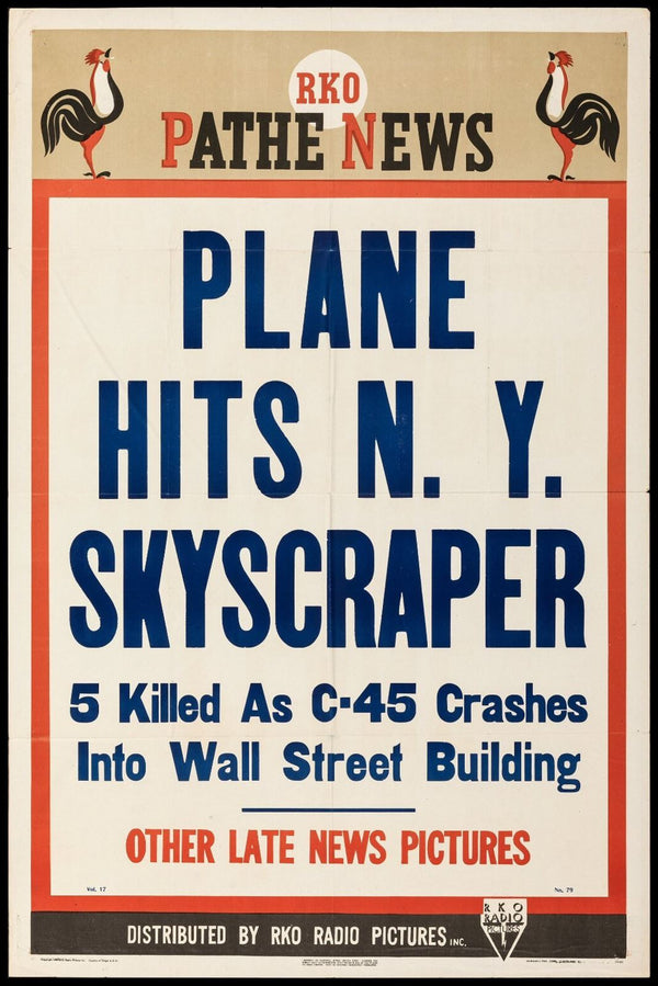 Original PATHE NEWS movie poster