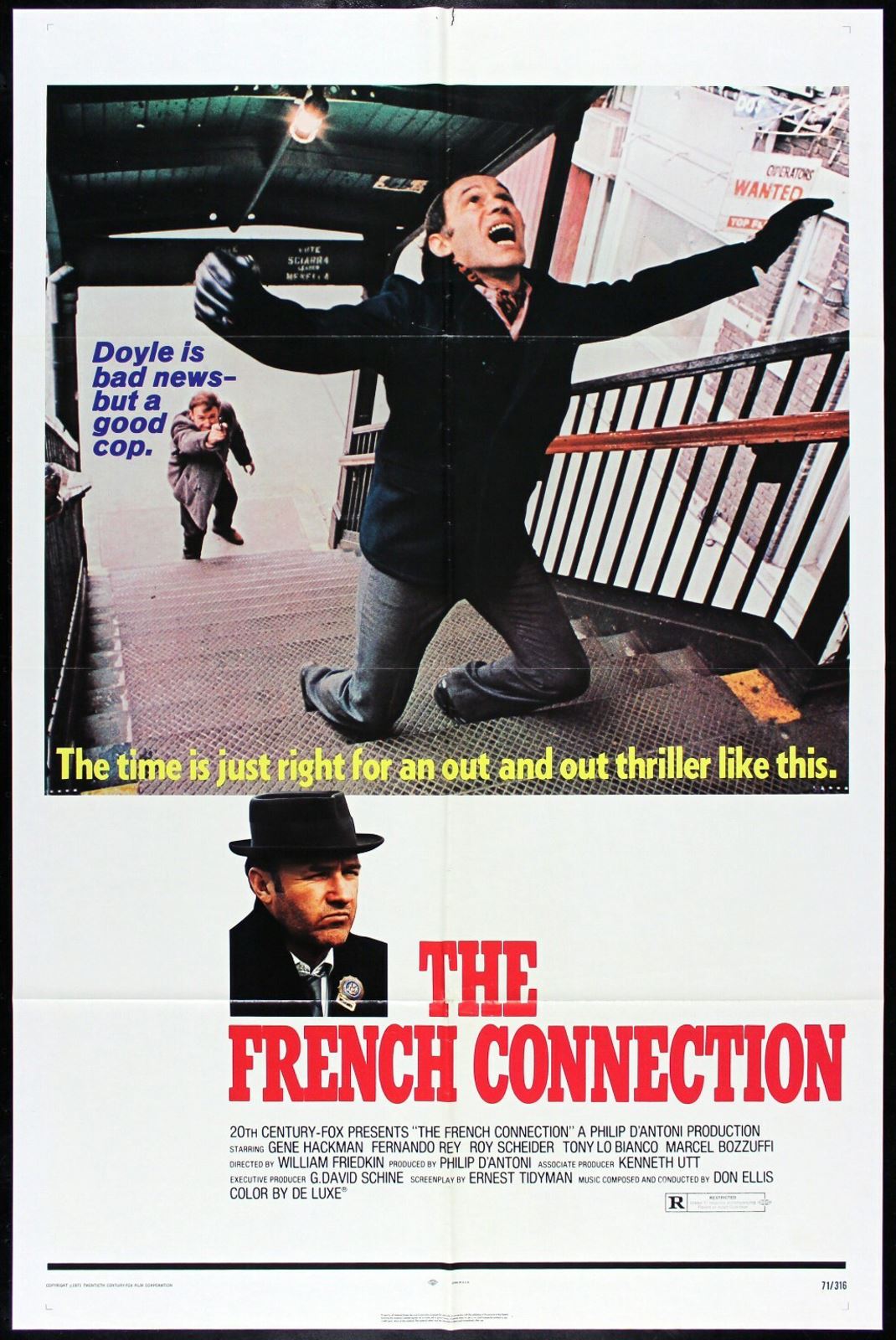 Original The French Connection movie poster
