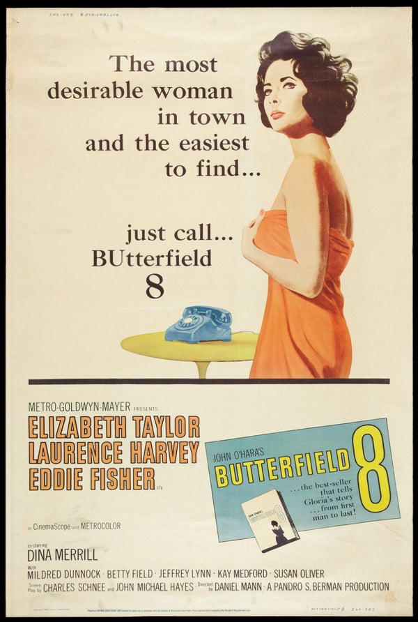 Original Butterfield 8 movie poster