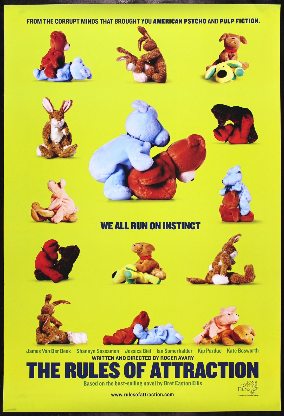 Original The Rules of Attraction movie poster