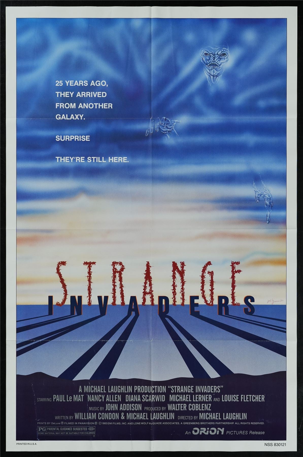 Original Strange Invaders movie poster