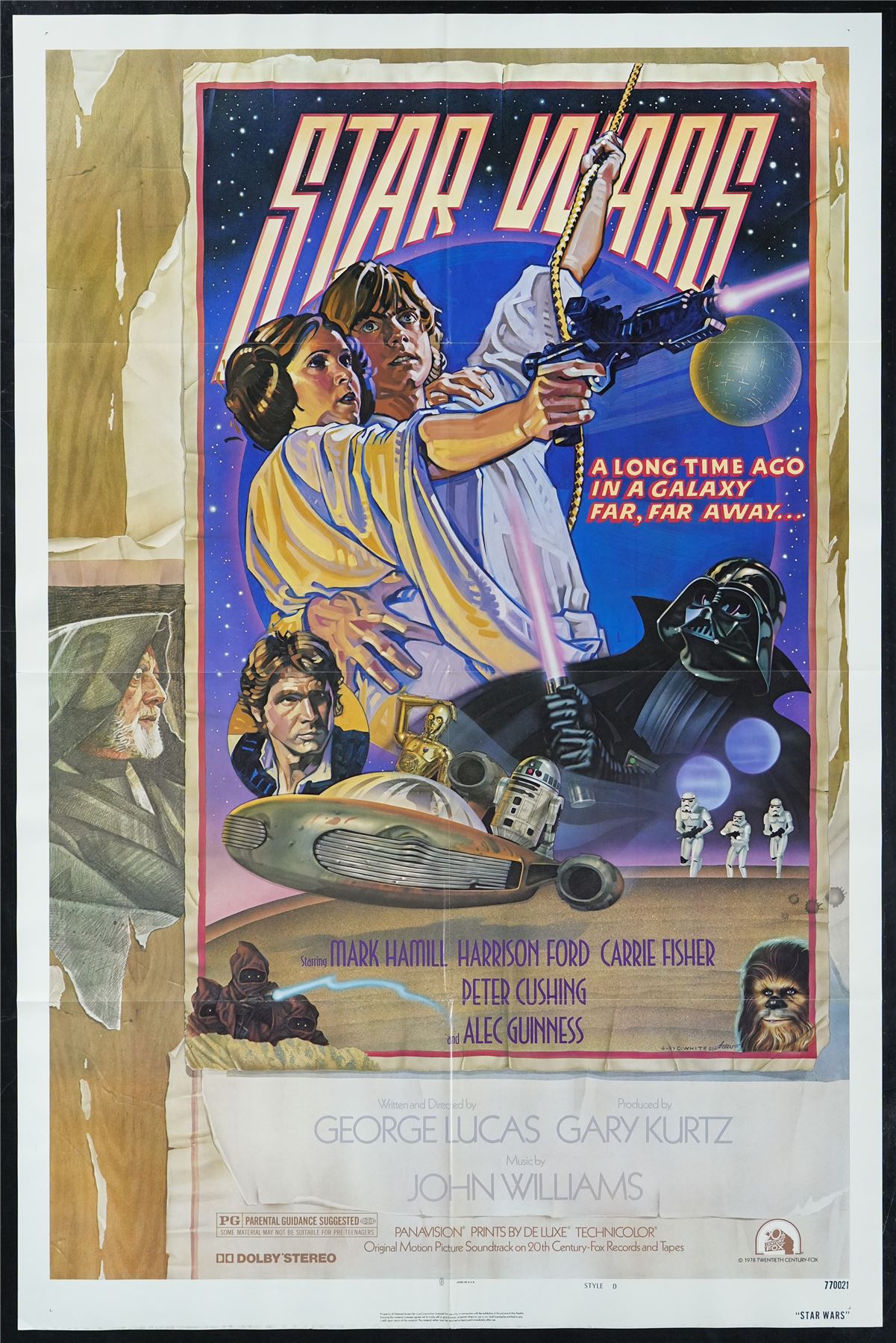 Original Star Wars: A New Hope movie poster
