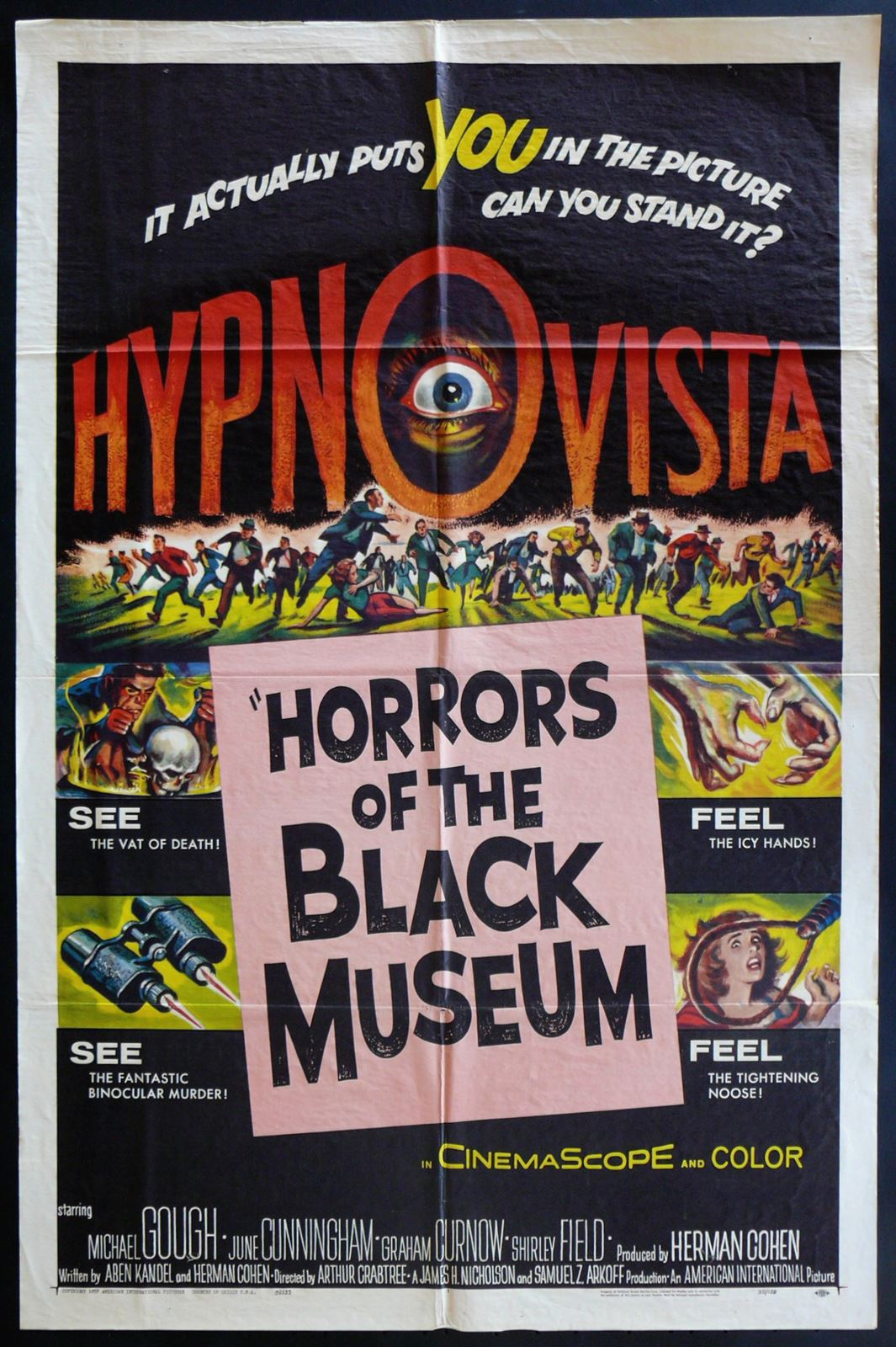 Original Horrors of the Black Museum movie poster