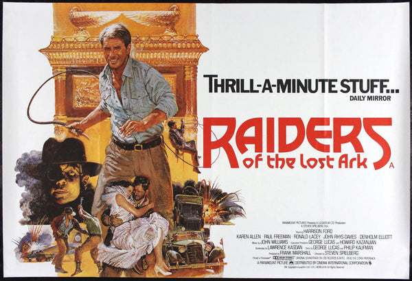 Original Raiders of the Lost Ark movie poster