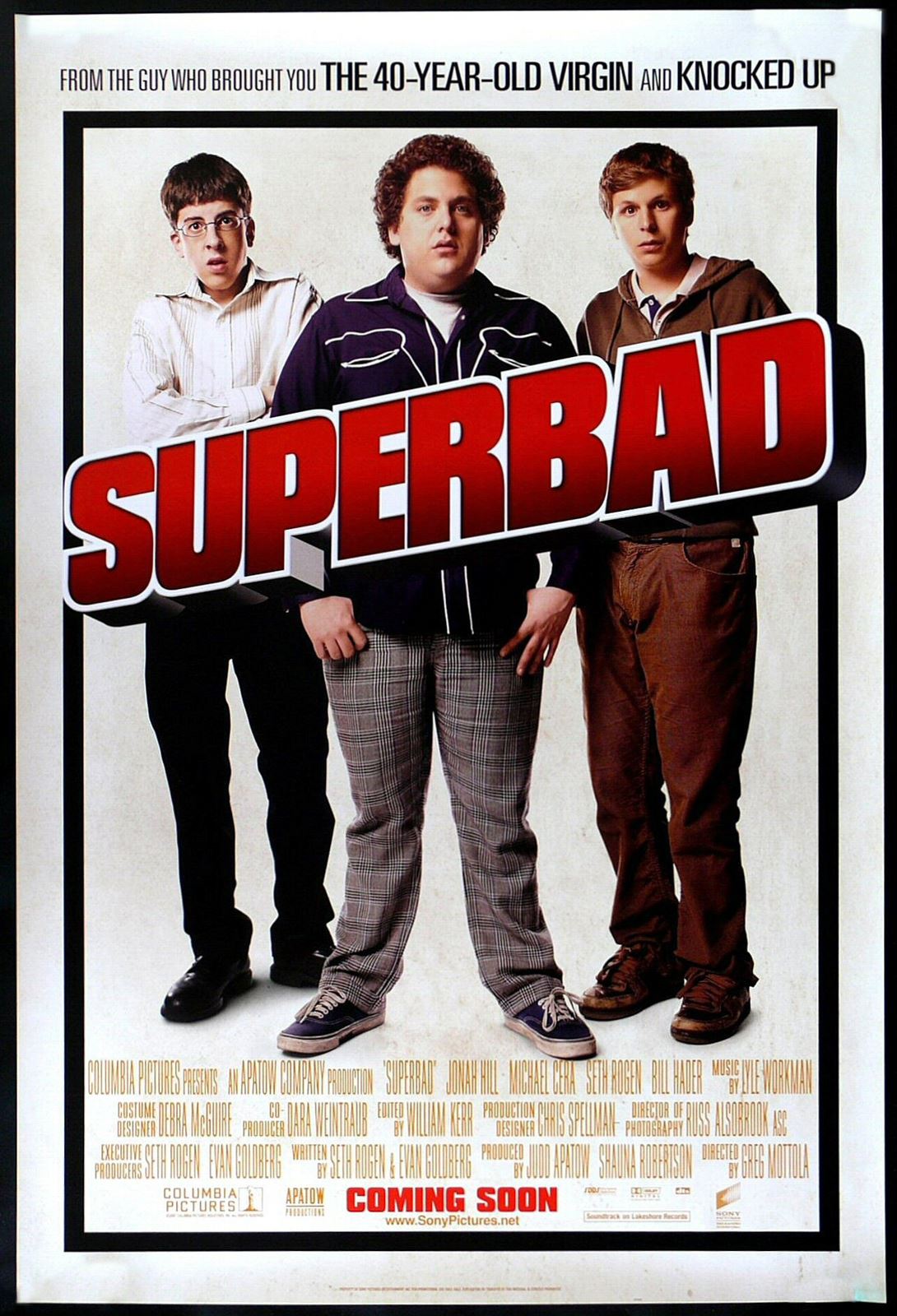 Original Superbad movie poster