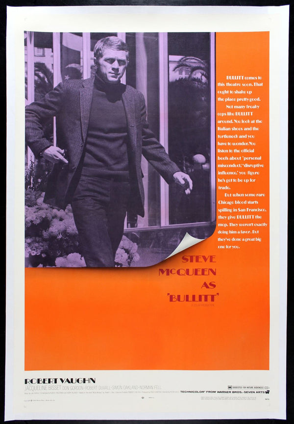 Original Bullitt movie poster