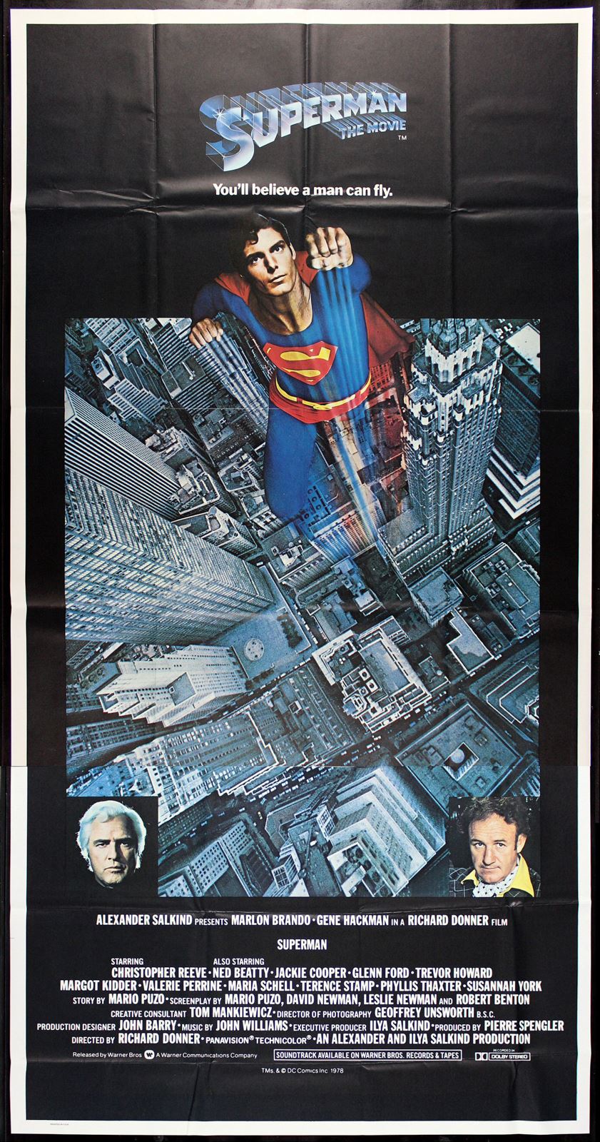 Original Superman movie poster