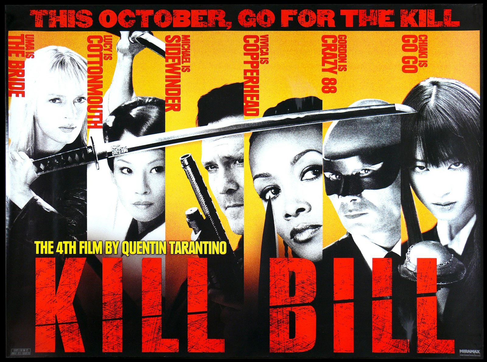 Original Kill Bill movie poster