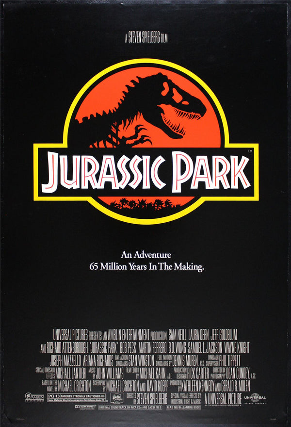 Original Jurassic Park movie poster
