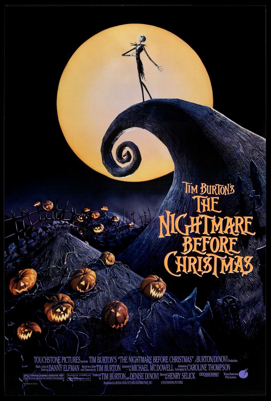 Original The Nightmare Before Christmas movie poster