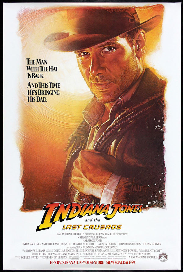 Original Indiana Jones and the Last Crusade movie poster