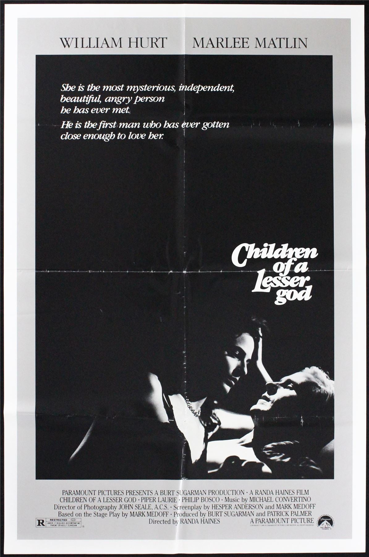 Original Children Of A Lesser God movie poster