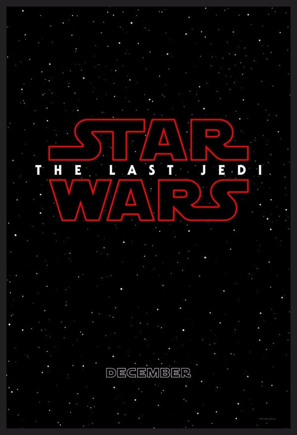 Original The Last Jedi movie poster