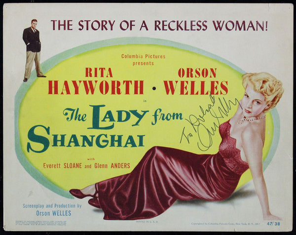 Original The Lady from Shanghai movie poster