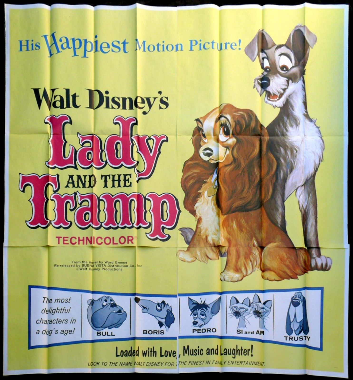 Original Lady and the Tramp movie poster