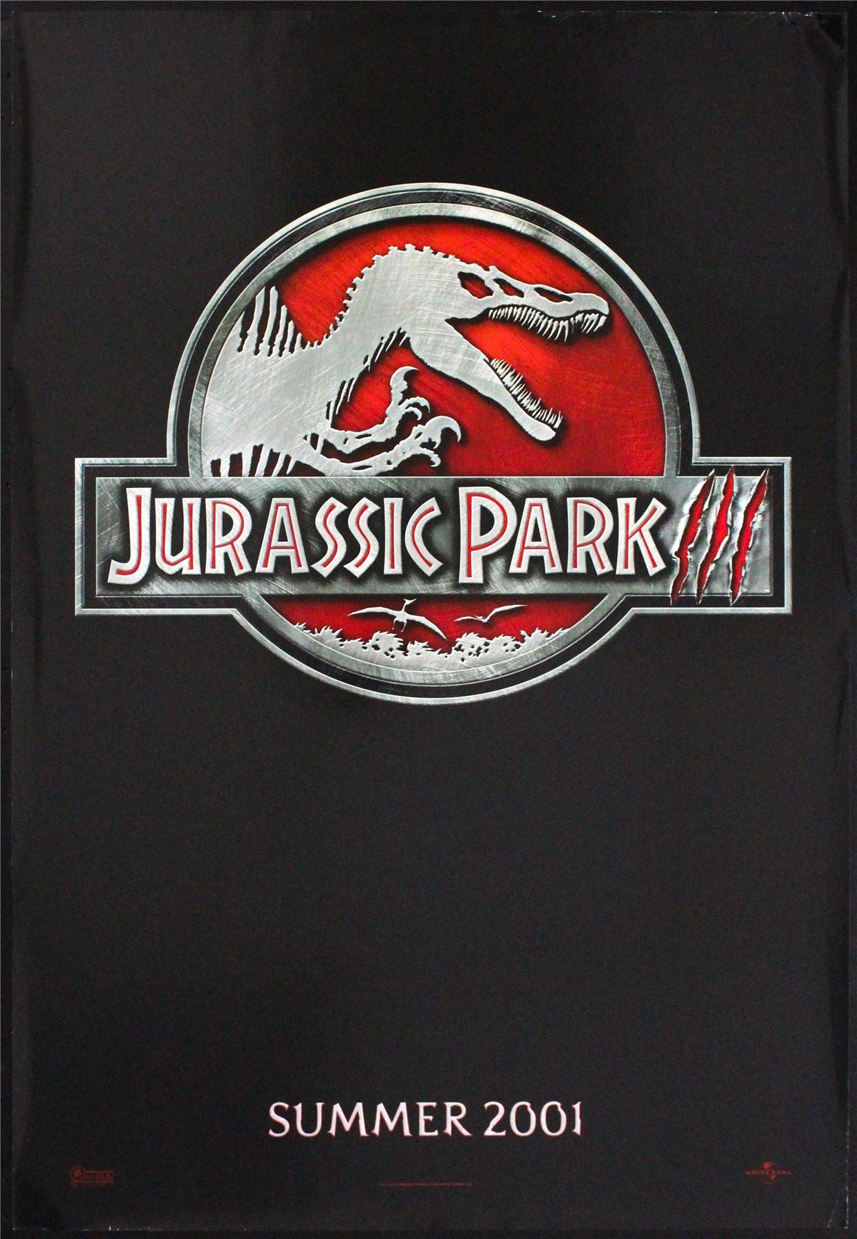 Original Jurassic Park III movie poster