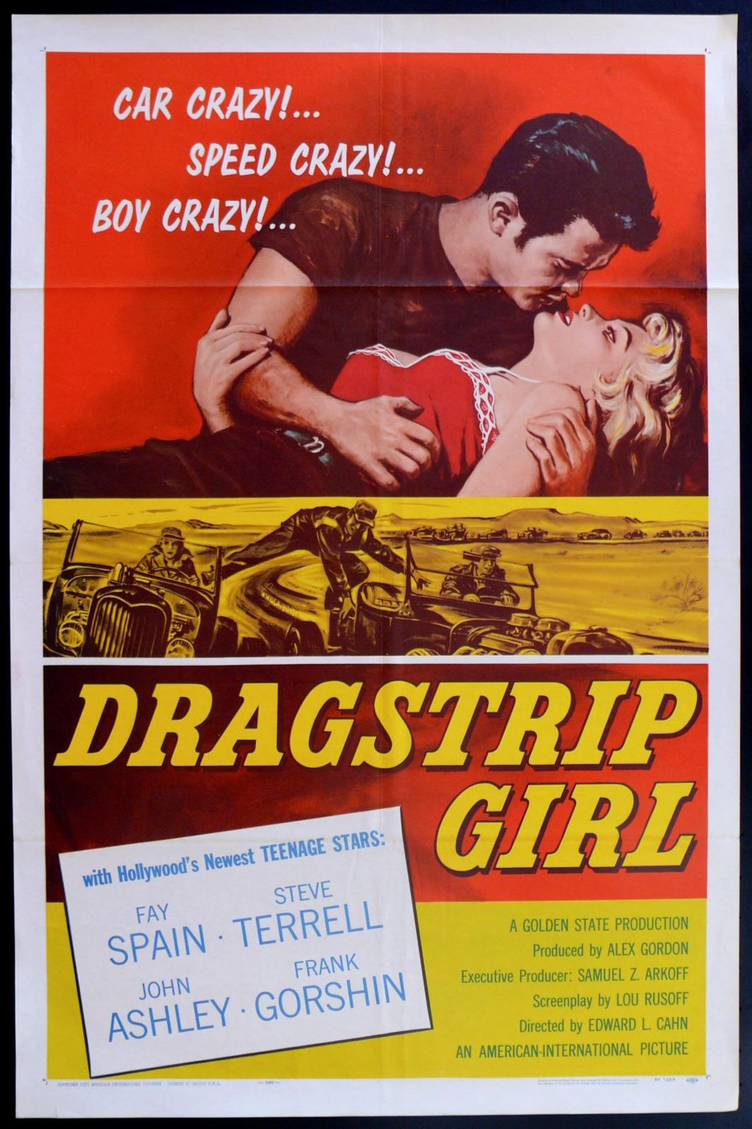Original Dragstrip Girl movie poster