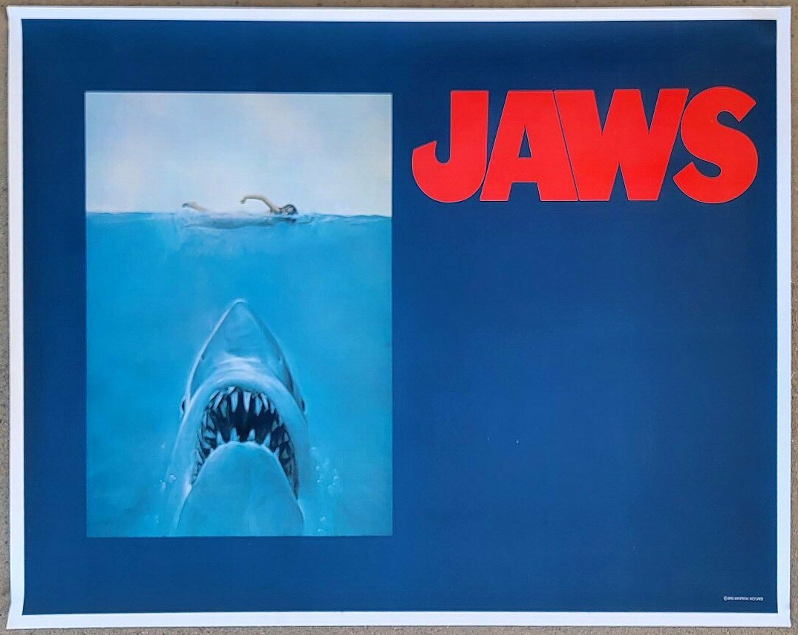 Original Jaws movie poster
