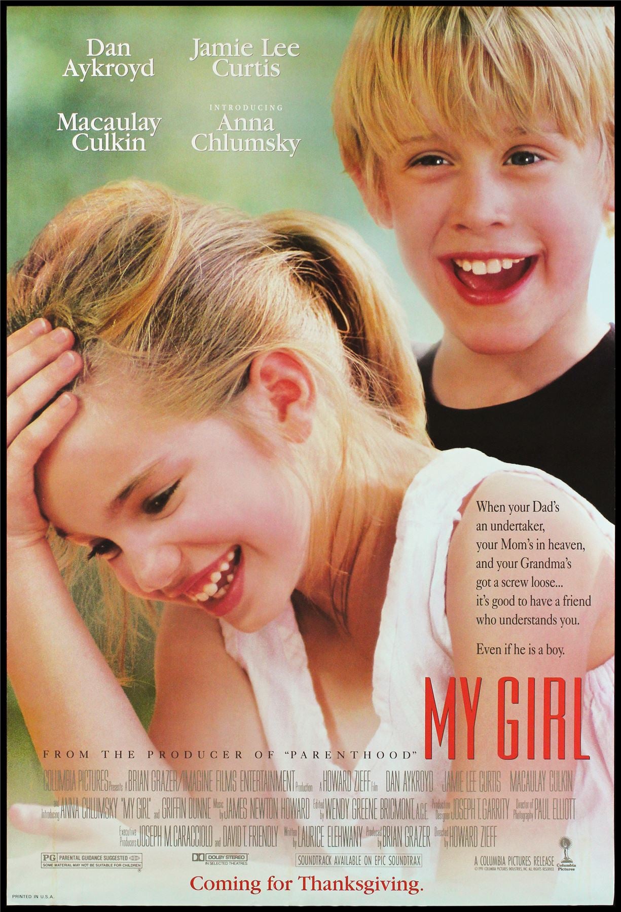 Original My Girl movie poster