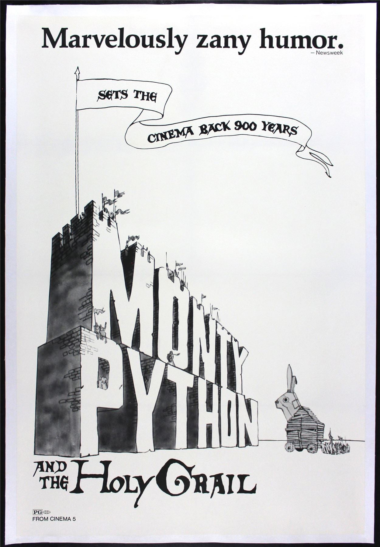 Original Monty Python And The Holy Grail movie poster