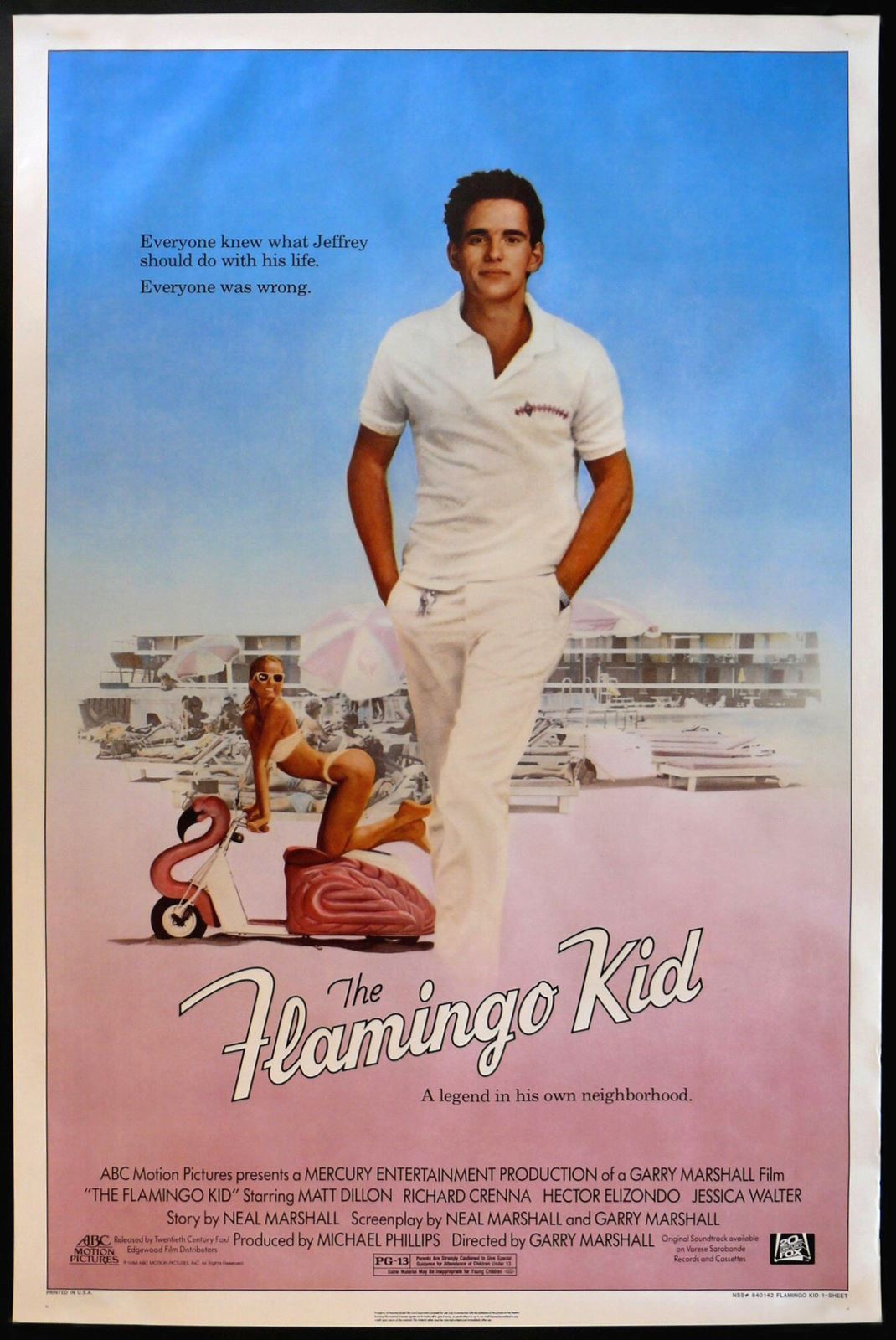 Original The Flamingo Kid movie poster