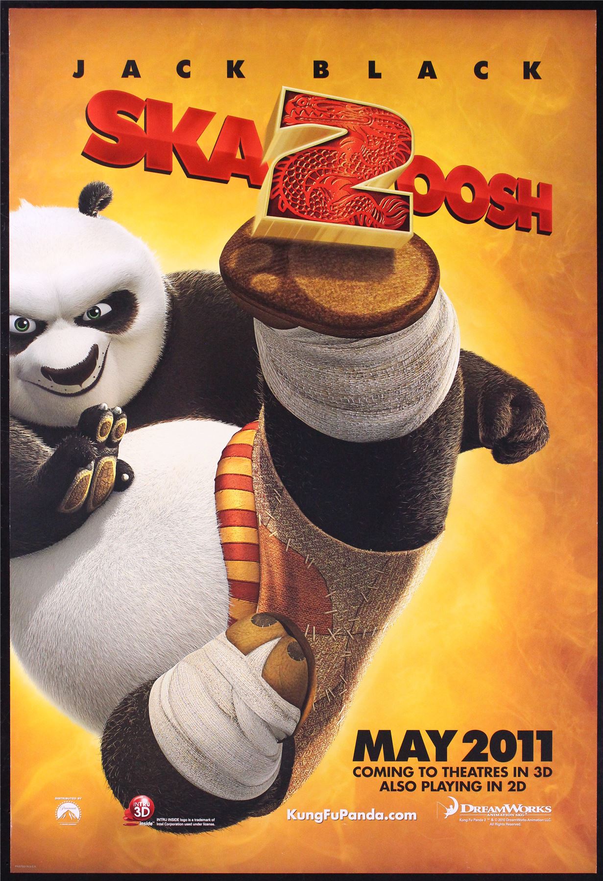 Original Kung Fu Panda 2 movie poster