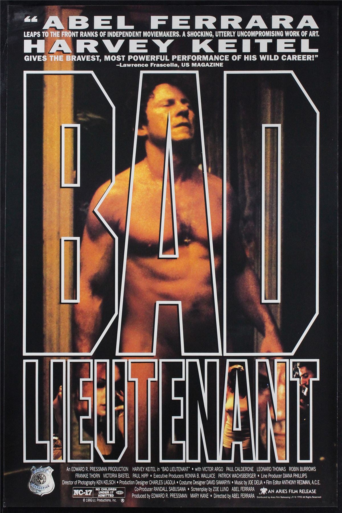 Original Bad Lieutenant movie poster