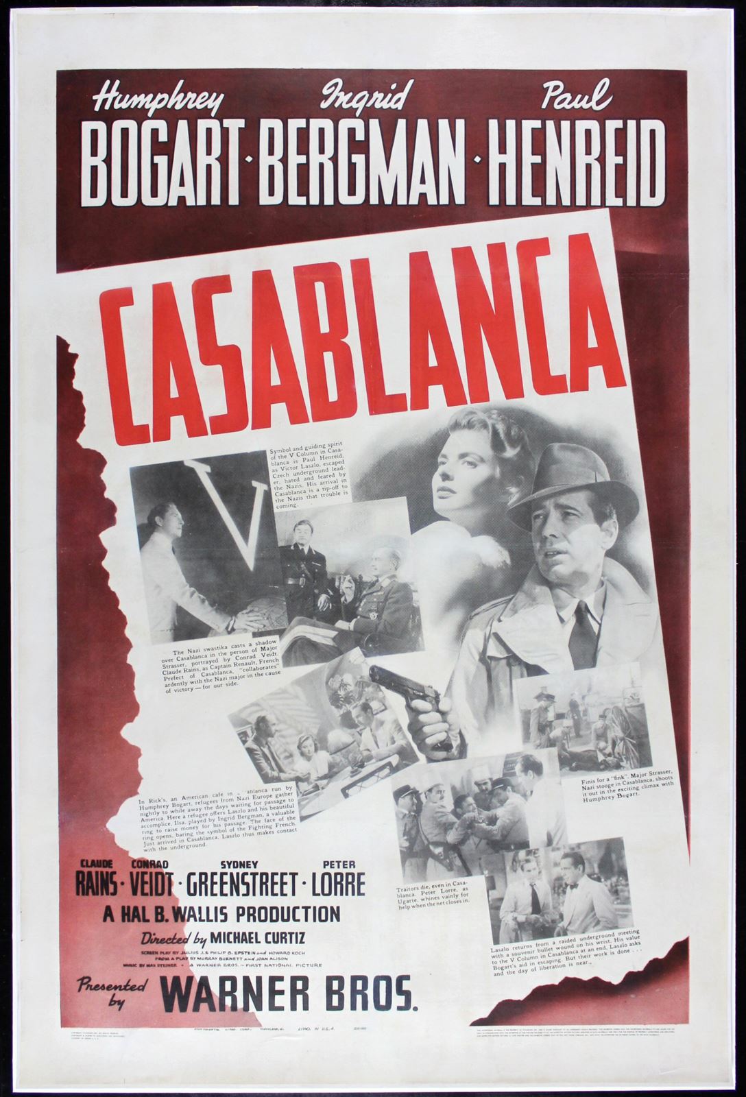 Original Casablanca movie poster