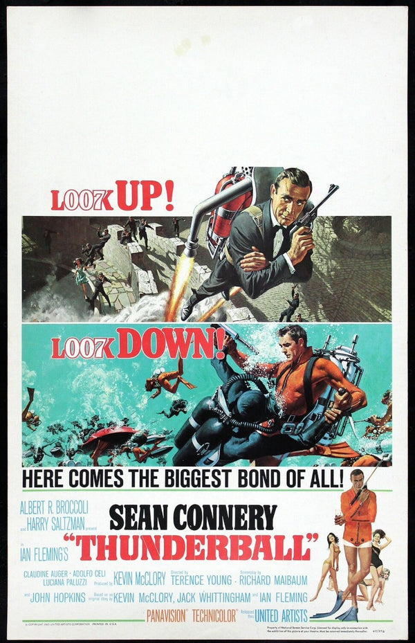 Original Thunderball movie poster