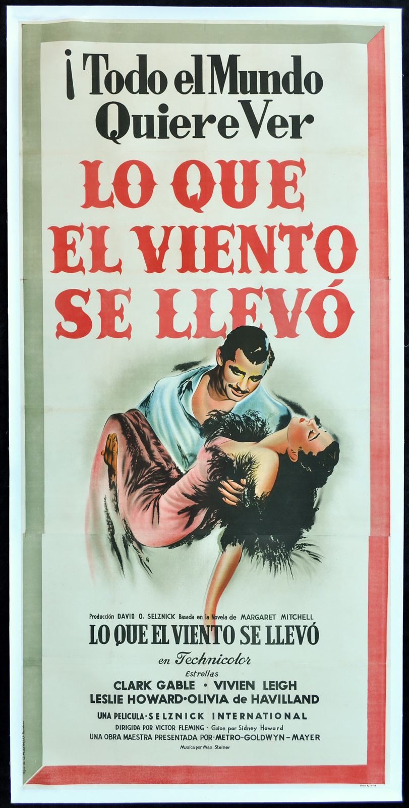 Original Gone with the Wind movie poster