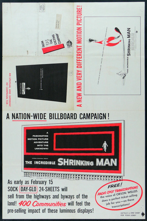 Original The Incredible Shrinking Man movie poster