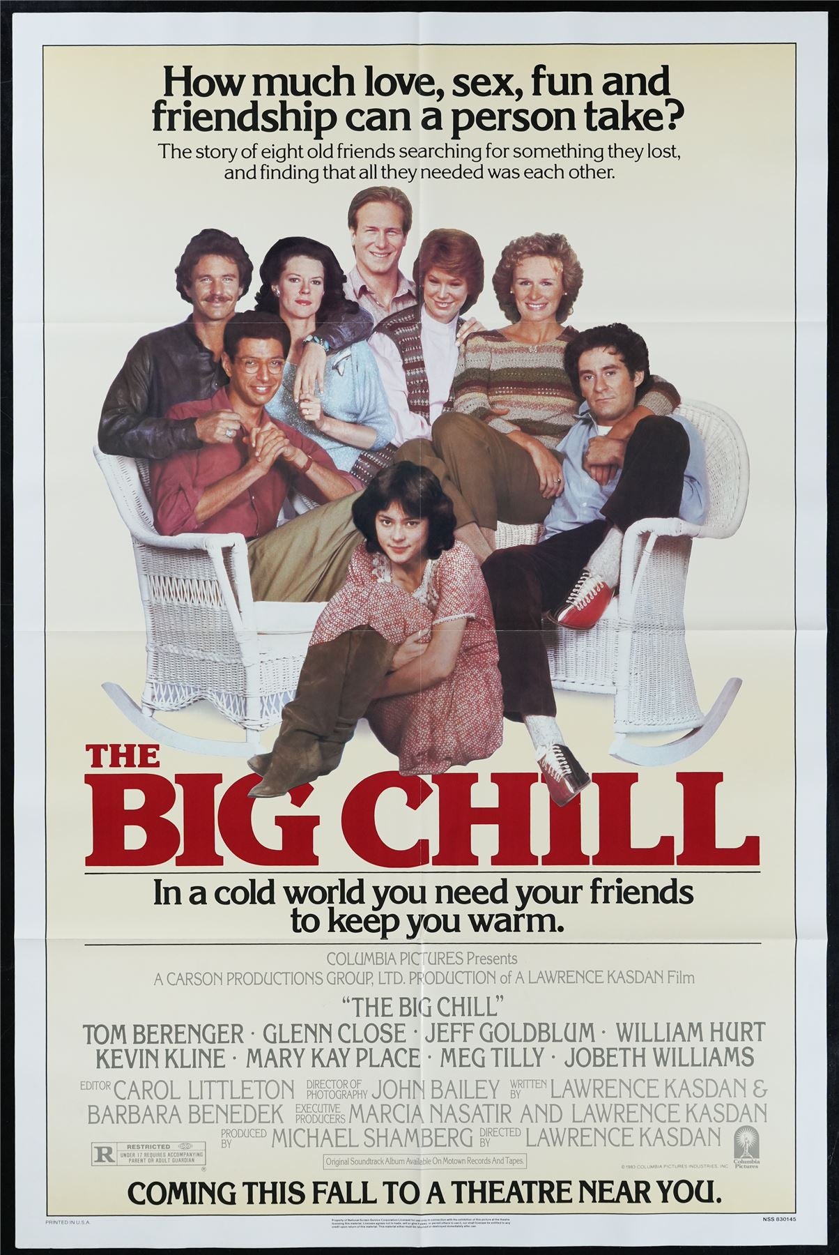Original The Big Chill movie poster