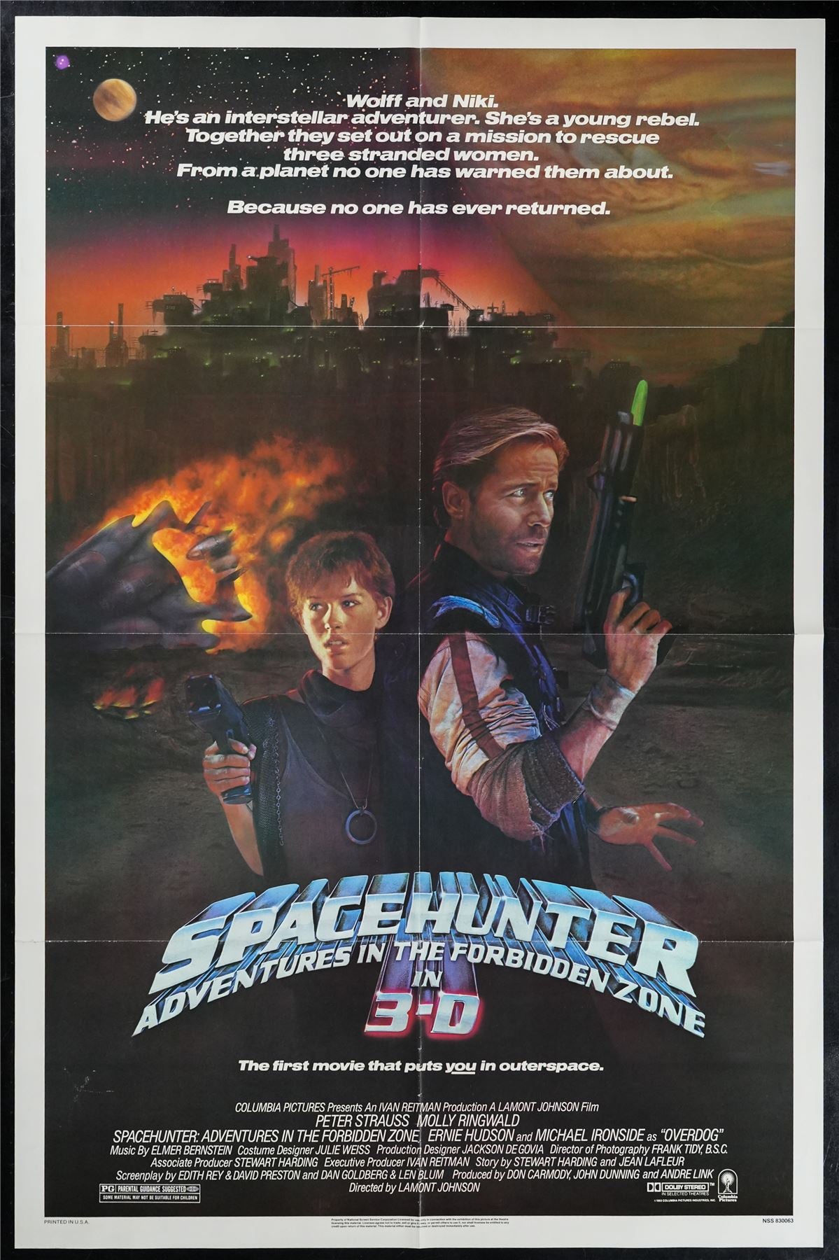Original Spacehunter: Adventures in the Forbidden Zone movie poster