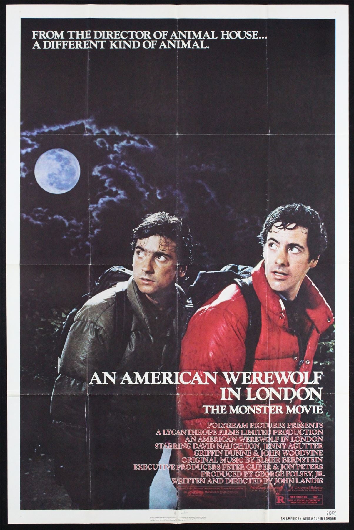 Original An American Werewolf in London movie poster