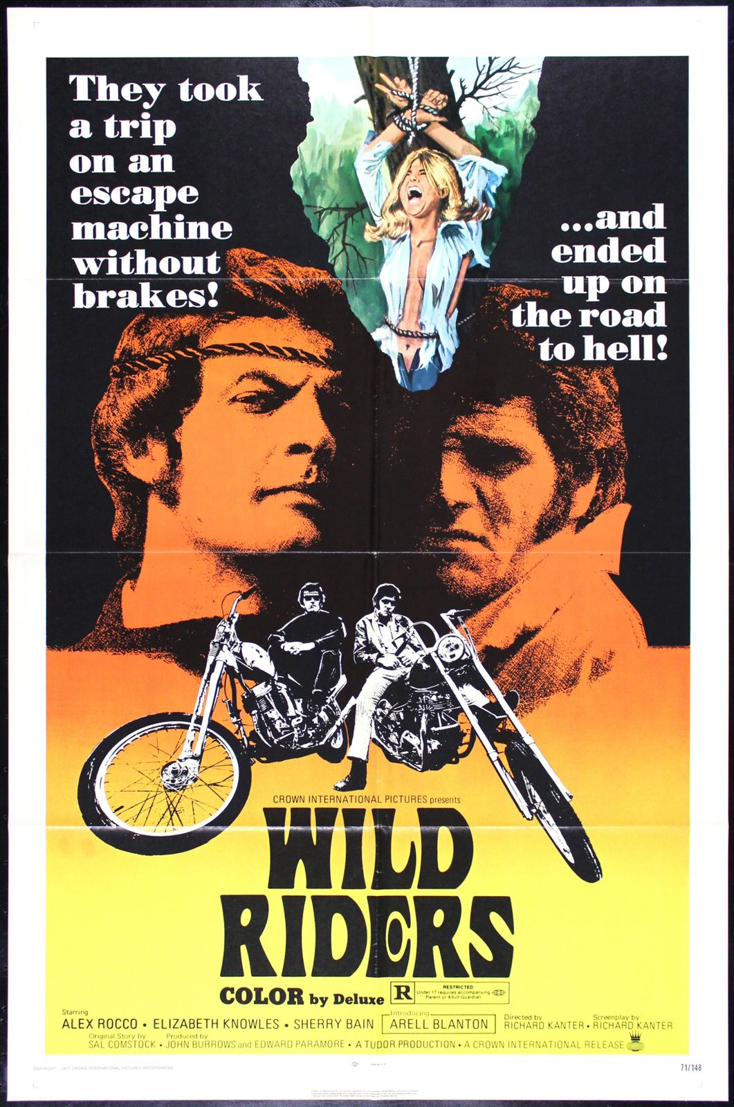 Original Wild Riders movie poster