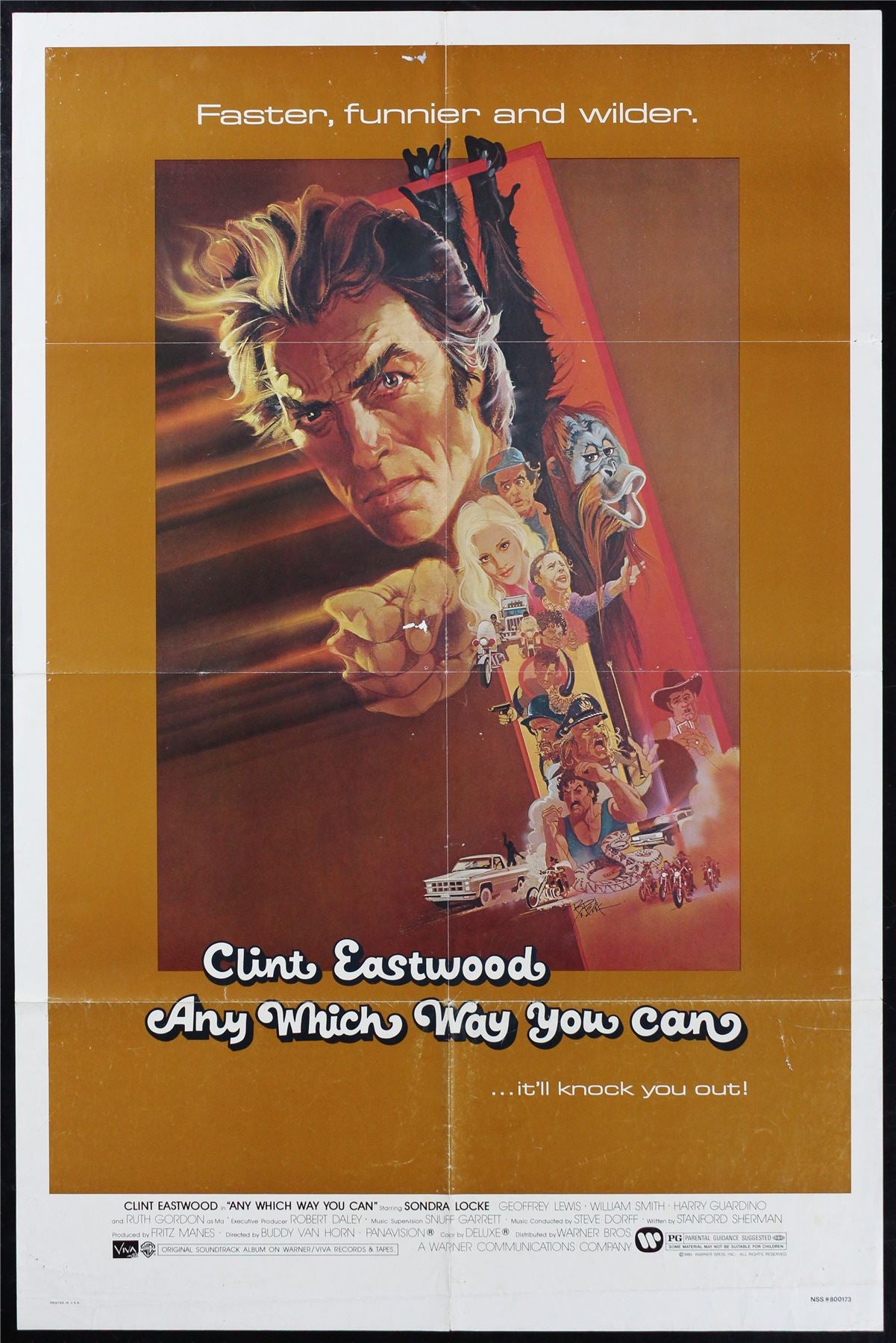 Original Any Which Way You Can movie poster