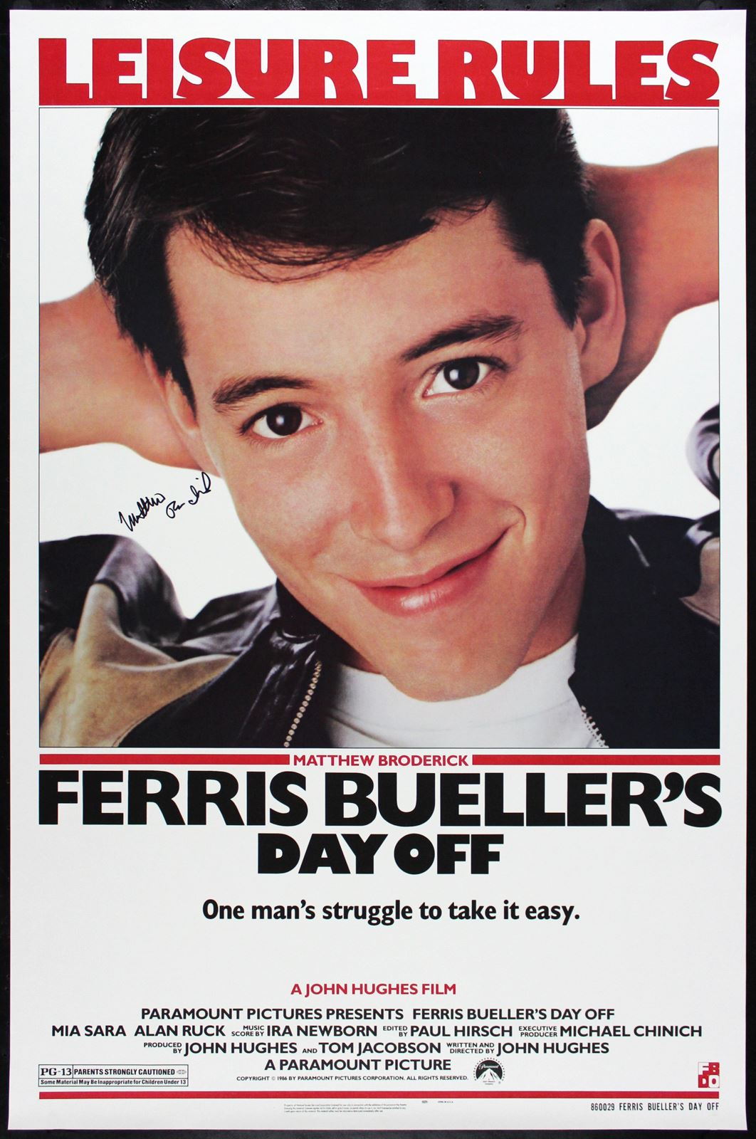 Original Ferris Bueller's Day Off movie poster