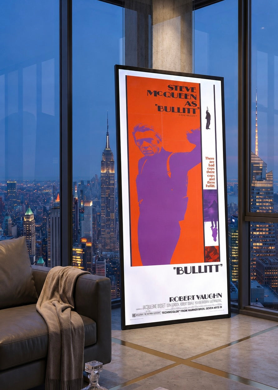 Original Bullitt movie poster