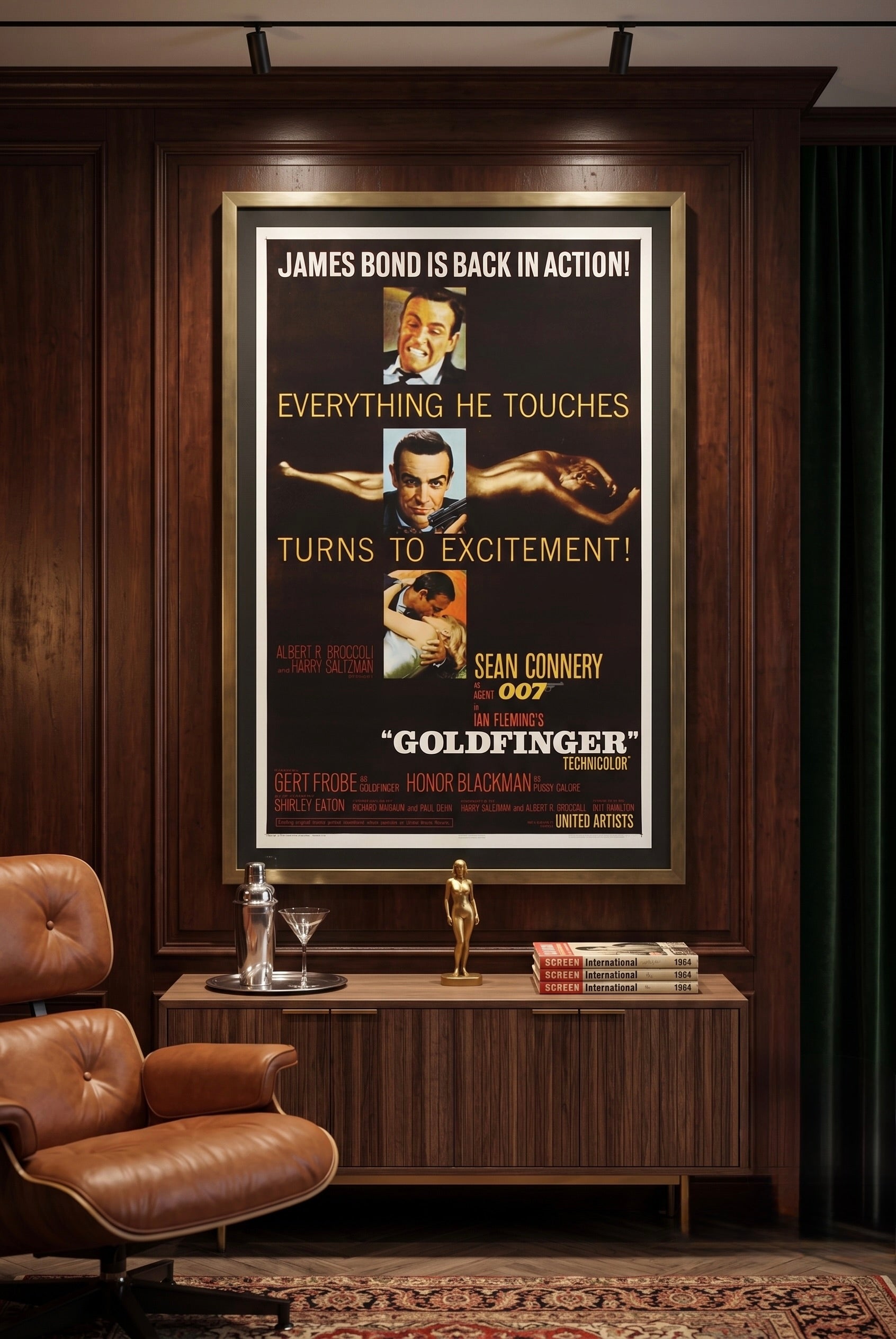 Original Goldfinger movie poster