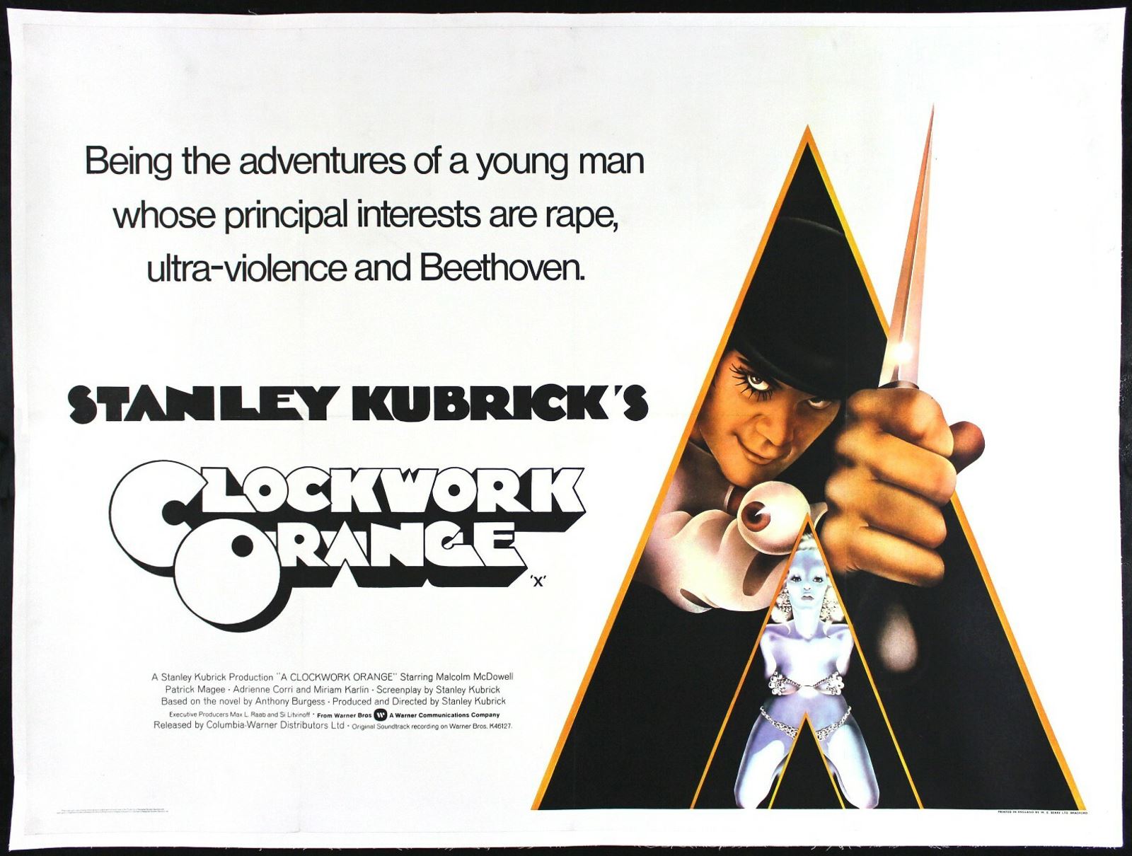 Original A Clockwork Orange movie poster