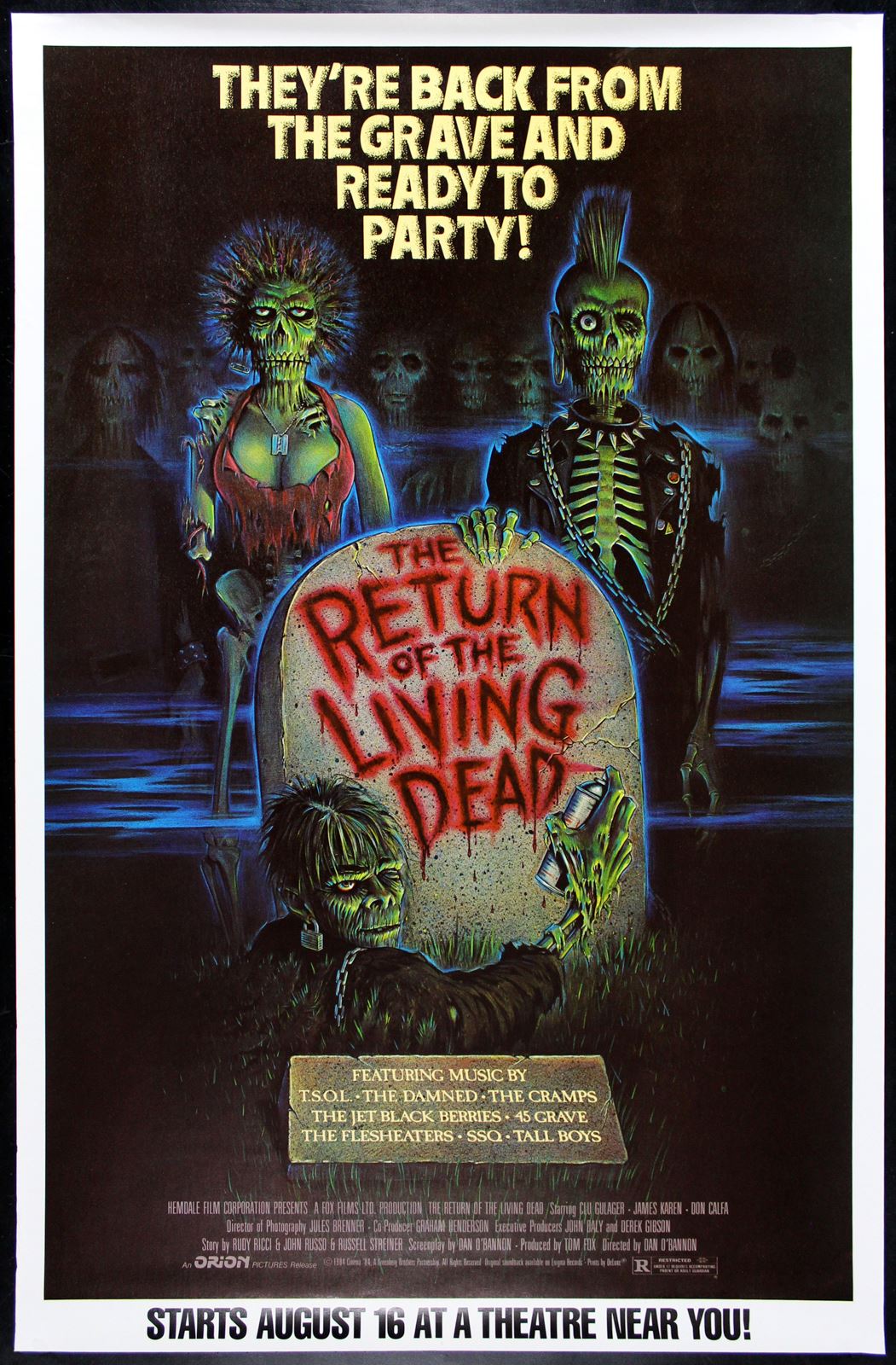 Original Return of the Living Dead movie poster