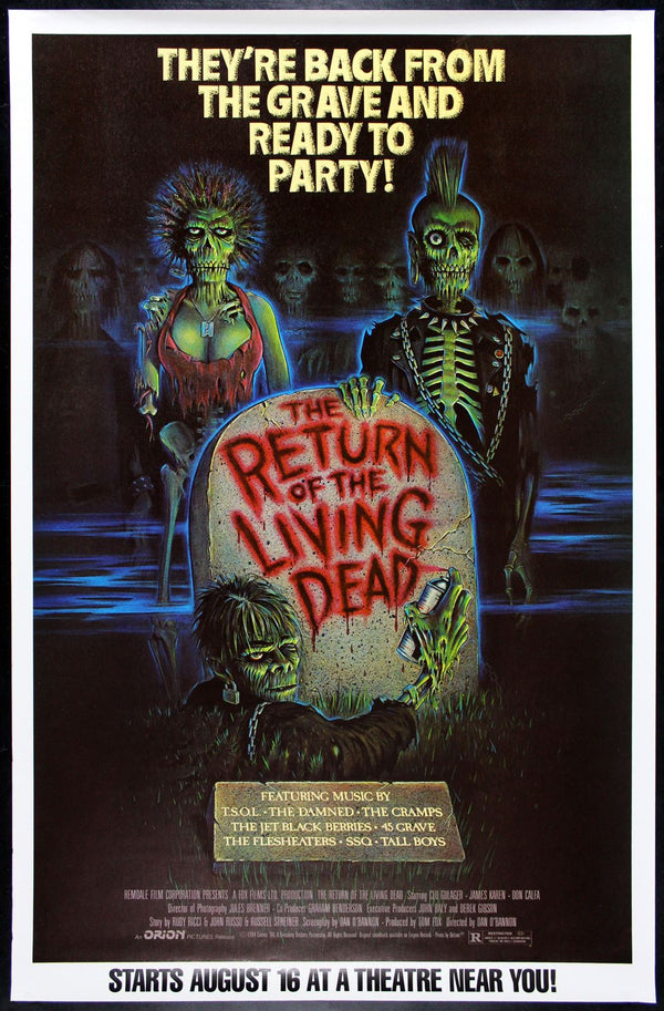 Original Return of the Living Dead movie poster